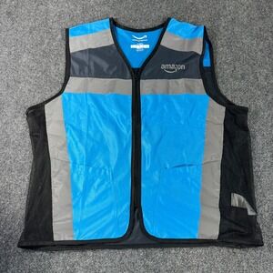 Amazon High Visibility Safety Vest Blue Reflective XL Z4FL23UVE02